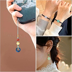 50Pcs 10 Styles Transparent Glass European Beads&nbsp;GLAA-YW0005-96
