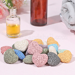 24Pcs Unwaxed Natural Lava Rock Beads&nbsp;G-PA0002-13