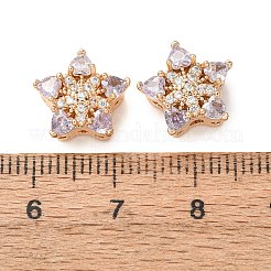 Brass Micro Pave Cubic Zirconia Beads&nbsp;CU-CBAEC99-33G-01