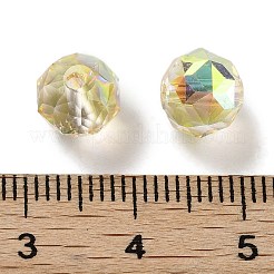 Electroplate Round Glass Beads &nbsp;EGLA-A043-01-HP01