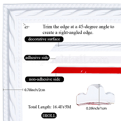 PVC Self-Adhesive Flexible Molding Trim&nbsp;DIY-WH20007-61C