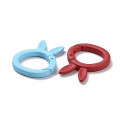 Spray Painted Alloy Spring Gate Rings&nbsp;FIND-I031-01