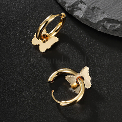 Elegant Butterfly 201 Stainless Steel Hoop Earrings&nbsp;OL2798