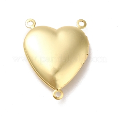 Religion Brass Heart with Virgin Locket Chandelier Component Links&nbsp;KK-K269-07G-RS