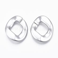 Spray Painted CCB Plastic Linking Rings&nbsp;CCB-R104-01C-03