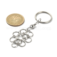 Non-Tarnish 304 Stainless Steel Pouch Empty Stone Holder for Pendant Keychain Making&nbsp;KEYC-TA00018-01