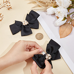 Polyester Bowknot Shoe Decorations&nbsp;FIND-WH0002-18A