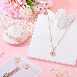 2Pcs Brass Enamel Pendants&nbsp;KK-TADJ0001-15A