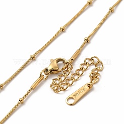 Ion Plating(IP) 304 Stainless Steel Satellite Chain Necklace for Women&nbsp;NJEW-E081-02G
