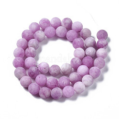 Natural White Jade Bead Strands&nbsp;G-R297-8mm-50