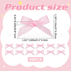 50Pcs Bowknot Polyester Alligator Hair Clips&nbsp;AJEW-CP0008-37