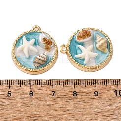 Alloy Enamel Pendants&nbsp;ENAM-B028-15KCG