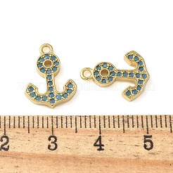 Brass Micro Pave Cubic Zirconia Charms&nbsp;KK-C086-12G-01