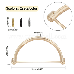6 Sets Zinc Alloy Bag Handle&nbsp;FIND-CA0002-48