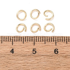 Brass Open Jump Rings&nbsp;KK-G604-08G-17