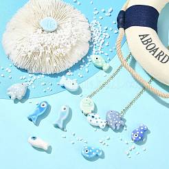 12Pcs 12 Styles Handmade Porcelain Beads&nbsp;PORC-FS0001-63