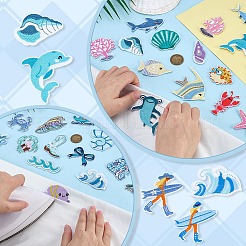 Ocean Polyester Thread Computerized Embroidery Iron On/Sew On Patches&nbsp;PATC-PH0001-66