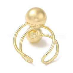 Brass Open Cuff Ring&nbsp;RJEW-Q778-50G