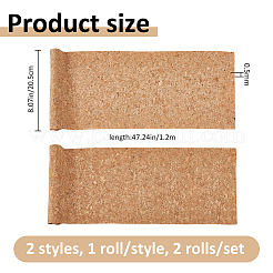 2 Rolls 2 Styles PU Leather Fabric&nbsp;DIY-FH0010-90A
