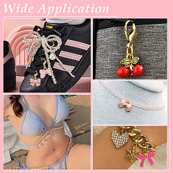 24Pcs Alloy & Imitation Pearl & Brass Shoes Charms&nbsp;HJEW-PH02250