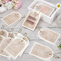 Paper Manicure Display Cards&nbsp;ODIS-WH0099-71B