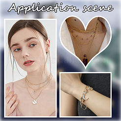 DIY 304 Stainless Steel Paperclip Chain Bracelets Necklaces Jewelry Sets Making Kits&nbsp;DIY-BBC0002-14