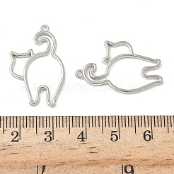 Alloy Open Back Bezel Pendants&nbsp;FIND-L025-02P