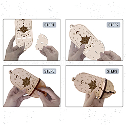 DIY Poplar Wood Dowsing Pendulum Holders&nbsp;HJEW-CN0001-23J