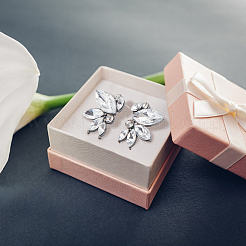 6 Pairs 6 Colors Sparkling Rhinestone Stud Earrings with Alloy Pins&nbsp;EJEW-AN0004-32