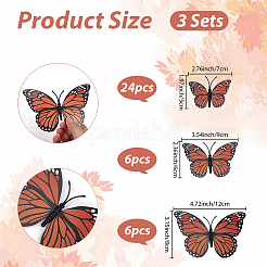 3 Sets PVC Stickers&nbsp;DIY-CN0003-90