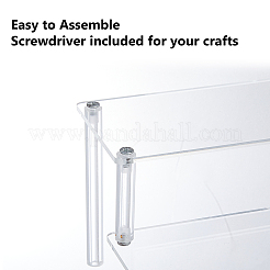 2-Tier Acrylic Organizer Display Riser Rack&nbsp;ODIS-WH0070-11B-02