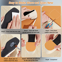 Shoe Repair Synthetic Rubber Heel Replacement&nbsp;AJEW-WH0473-61A