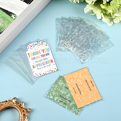 2 Bags 2 Styles Rectangle Laser Transparent Plastic Packaging Bags&nbsp;ABAG-SP0001-46A