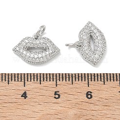 SHEGRACE Brass Clear Cubic Zirconia Charms&nbsp;XGRQ3P274-632P
