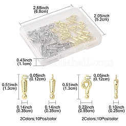40Pcs 4 Styles Alloy Pendants&nbsp;FIND-FS0004-17