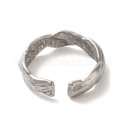 Non-Tarnish 304 Stainless Steel Open Cuff Ring&nbsp;RJEW-C068-03D-P