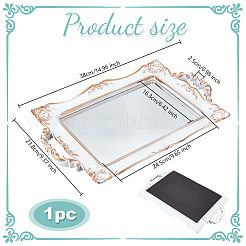 Glass Mirror Jewelry Plates&nbsp;AJEW-WH0695-058A