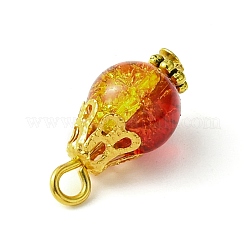 10Pcs 10 Color Round Glass Round Pendant&nbsp;PALLOY-JF02281