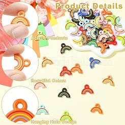 Baking Paint Acrylic Pendants&nbsp;OACR-CJC0005-06