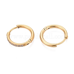 304 Stainless Steel Hoop Earrings&nbsp;X-STAS-Q113-13G-01