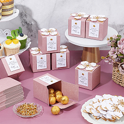 40 Bags Flower Paper Candy Gift Boxes&nbsp;CON-WA0001-08
