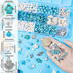 DIY Ocean Theme Bracelet Making Kit&nbsp;DIY-SC0023-37