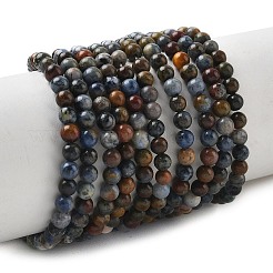 Natural Dumortierite Beads Strands&nbsp;X-G-F826-A01-4mm