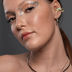C-Shaped 304 Stainless Steel Cuff Earrings&nbsp;EJEW-WH0519-26G