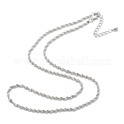 Brass Rope Chain Necklaces&nbsp;NJEW-K123-12P