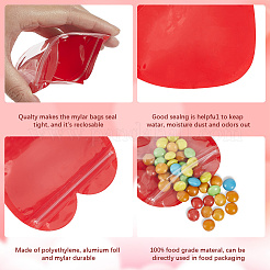 100Pcs 5 Colors Heart Jewelry Zip Top Bag&nbsp;FIND-SP0003-87