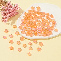 100Pcs 2 Style Eco-Friendly Transparent Acrylic Beads&nbsp;TACR-YW0001-86F
