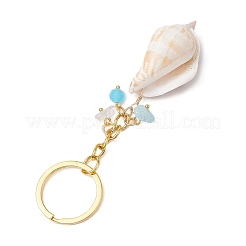 Natural Shell Pendant Keychains&nbsp;KEYC-JKC01094-04