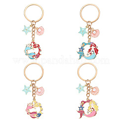 Brass & Alloy Enamel Keychain&nbsp;KEYC-YW00160-01