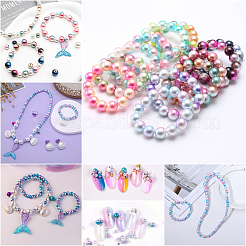 1890Pcs Two Tone ABS Plastic Imitation Pearl Beads Sets&nbsp;DIY-WH20010-19A
